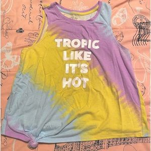 Tie-dye tank top shirt